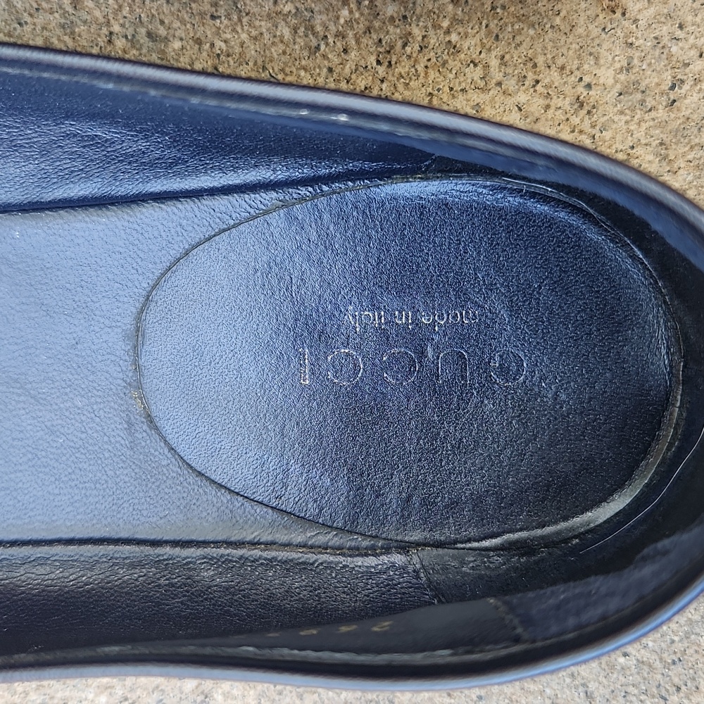 Auth Gucci Logo Flats 8.5 WITH BOX - Picture 6 of 16